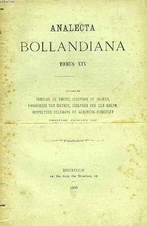 ANALECTA BOLLANDIANA, TOMUS XIX (Les deux saints Babylas. F. Nau. Les Martyres de S. Léonce de Tr...