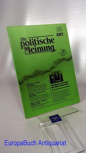 28. Jahrgang, März/April 1983. Heft 207. Die politische Meinung. Liberalismus und Christentum -Go...