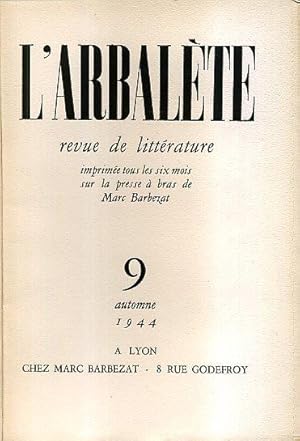 L'ARBALETE - Revue De Litterature