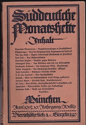 Süddeutsche Monatshefte Juni 1913