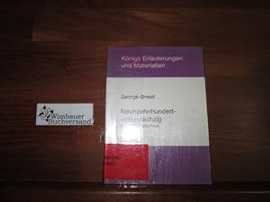 Bild des Verkufers fr Erluterungen zu George Orwells Neunzehnhundertvierundachtzig (Nineteen eighty-four). von Hans-Ulrich Lindken. [Hrsg. von Klaus Bahners .] zum Verkauf von Antiquariat im Kaiserviertel | Wimbauer Buchversand