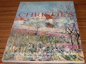 Impressionist, Modern and Post-War Art Christies's London Auction Catalogue 3 April 2003