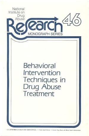 Immagine del venditore per Behavioral Intervention Techniques in Drug Abuse Treatment venduto da Lincbook