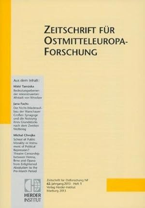 Imagen del vendedor de Zeitschrift fr Ostforschung - Lnder und Vlker im stlichen Mitteleuropa: Registerband, 31. Jahrgang 1982 - 43. Jahrgang 1994. a la venta por Buch-Galerie Silvia Umla