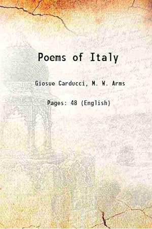 Imagen del vendedor de Poems of Italy 1906 a la venta por Gyan Books Pvt. Ltd.