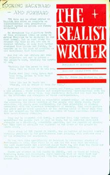 Imagen del vendedor de The Realist Writer, No. 8, December 1953-January 1954. a la venta por Wittenborn Art Books