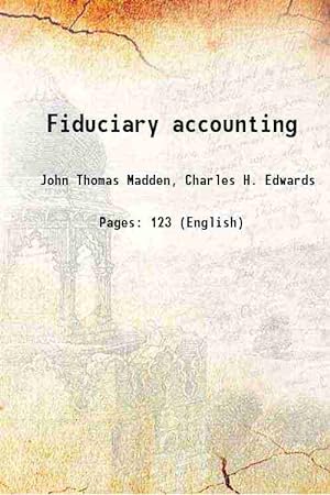 Seller image for Fiduciary accounting 1913 for sale by Gyan Books Pvt. Ltd.
