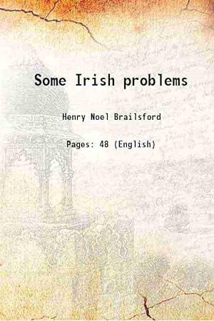Seller image for Some Irish problems 1903 for sale by Gyan Books Pvt. Ltd.
