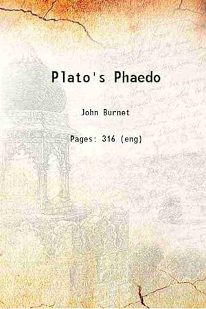 Seller image for Plato's Phaedo 1911 for sale by Gyan Books Pvt. Ltd.