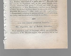 Seller image for The Augustan Age Of Italian Literature for sale by Legacy Books II