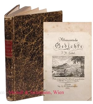 Immagine del venditore per Allemannische Gedichte. Neue, gegen den Nachdruck veranstaltete wohlfeilste Original-Ausgabe. venduto da Antiquariat MEINDL & SULZMANN OG