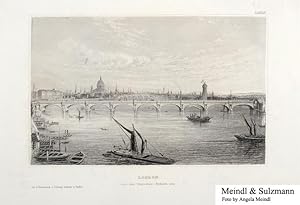 Imagen del vendedor de London von der Waterloo-Brcke aus". a la venta por Antiquariat MEINDL & SULZMANN OG