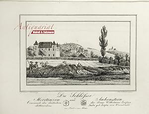 Orig. Lithographie aus "Ansichten der Steyermärkischen Staedte, Maerkte und Schloesser" von Josep...