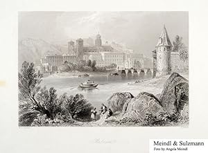 Seller image for Passau". Aus W. Beattie u. W. H. Bartlett: The Danube. for sale by Antiquariat MEINDL & SULZMANN OG