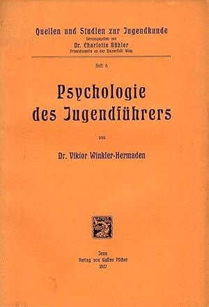 Seller image for Psychologie des Jugendfhrers. for sale by Rdner Versandantiquariat