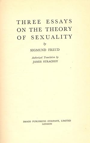 three essays on the theory of sexuality basic books