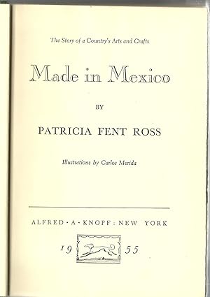 Seller image for Made in Mexico: The Story of a Country's Arts and Crafts for sale by Sabra Books