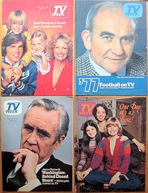 Chicago Tribune TV Week. Eleven Scattered Issues 1976 to 1979