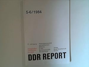 Bild des Verkufers fr DDR Report : 17. Jahrgang, 5-6/1984 zum Verkauf von ANTIQUARIAT FRDEBUCH Inh.Michael Simon