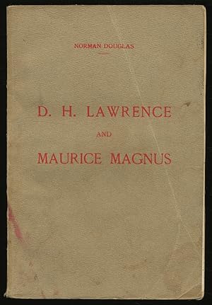 Seller image for D.H. Lawrence and Maurice Magnus. A Plea for Better Manners for sale by Between the Covers-Rare Books, Inc. ABAA