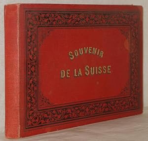 Souvenir de la Suisse. Leporello mit 24 aufgezogenen Albumin-Abzügen (10 x 15,2 cm). M. franz. Bi...