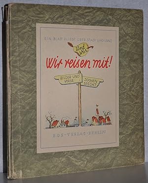 Imagen del vendedor de Ein Blatt fliegt ber Stadt und Land und wir reisen mit! Bilder und Verse. a la venta por Antiquariat Reinsch