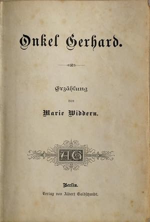 Imagen del vendedor de Onkel Gerhard. Erzhlung. a la venta por Antiquariat Reinsch