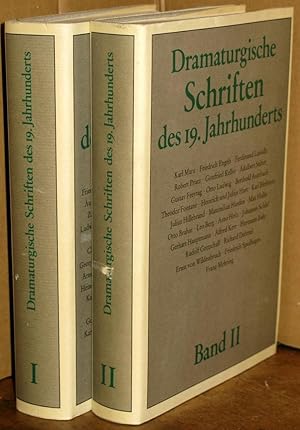 Dramaturgische Schriften des 19. Jahrhunderts. I + II. 1. Aufl.