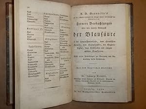 Fernere Beobachtungen über den inneren Gebrauch der Blausäure in der Lungenschwindsucht, dem chro...