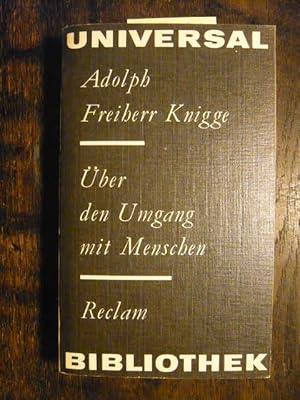 Seller image for ber den Umgang mit Menschen. for sale by Versandantiquariat  Wenzel