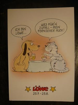 Bild des Verkufers fr Postkarte Uli Stein, Tierkreiszeichen. zum Verkauf von Versandantiquariat  Wenzel