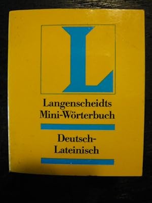 Bild des Verkufers fr Langenscheidts Mini-Wrterbuch 58. Deutsch-Lateinisch. zum Verkauf von Versandantiquariat  Wenzel