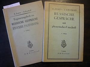 Russische Gespräche mit phonetischer Umschrift.