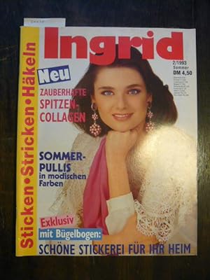 Ingrid. Sticken. Stricken. Häkeln. Heft 2/1993.