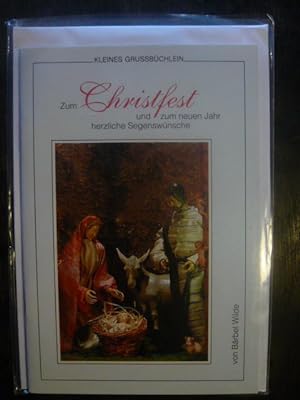 Bild des Verkufers fr Zum Christfest und zum neuen Jahr herzliche Segenswnsche. zum Verkauf von Versandantiquariat  Wenzel
