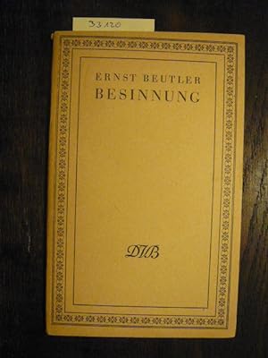 Seller image for Besinnung. for sale by Versandantiquariat  Wenzel