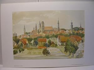 Bild des Verkufers fr Sdliche Stadtansicht von Zittau. zum Verkauf von Versandantiquariat  Wenzel