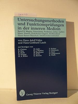 Bild des Verkufers fr Untersuchungsmethoden und Funktionsprfungen in der inneren Medizin. zum Verkauf von Versandantiquariat  Wenzel