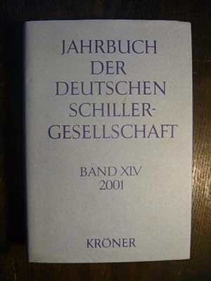 Bild des Verkufers fr Jahrbuch der Deutschen Schillergesellschaft. Band XLV. 2001. zum Verkauf von Versandantiquariat  Wenzel