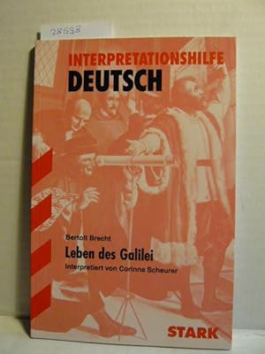Bild des Verkufers fr Bertolt Brecht. Leben des Galilei. zum Verkauf von Versandantiquariat  Wenzel