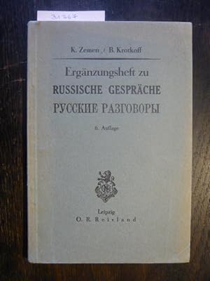 Ergänzungsheft zu "Russische Gespräche"