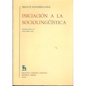 Imagen del vendedor de Iniciacin a la sociolingistica a la venta por Librera Salamb