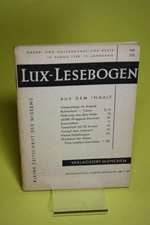 Immagine del venditore per Werkstatt der Natur (Lux-Lesebogen 276) - Tiere meistern das Leben venduto da Der B�cherhof