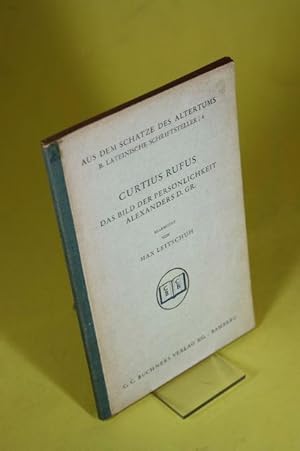 Immagine del venditore per Das Bild der Pers�nlichkeit Alexanders d. Gr. - Aus dem Schatze des Altertums. B. Lateinische Schriftsteller / 4 venduto da Der B�cherhof