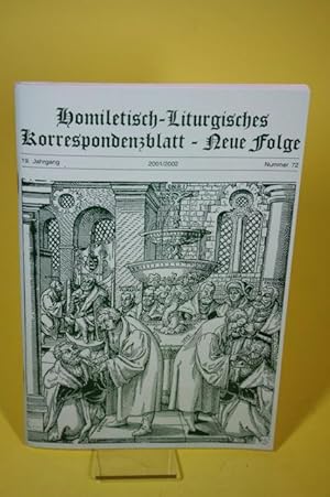 Seller image for Homiletisch-Liturgisches Korrespondenzblatt - Neue Folge - 19. Jahrgang / 2001/2002 / Nr. 72 for sale by Der B�cherhof