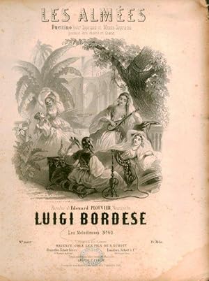 Seller image for Les Almes. Duettino pour soprano et mezzo-soprano pouvant tre chant en choeur. Paroles d`Edouard Plouvier (Les mlodieuses No. 40) for sale by Paul van Kuik Antiquarian Music