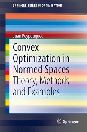 Seller image for Convex Optimization in Normed Spaces for sale by BuchWeltWeit Ludwig Meier e.K.