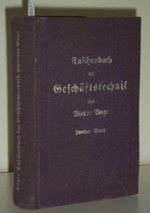 Bild des Verkufers fr Taschenbuch der Geschftstechnik : Bd. 2 ; zum Verkauf von Versandantiquariat Gebraucht und Selten