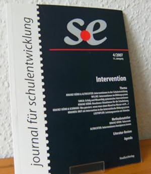 journal für schulentwicklung. 4/2007 Intervention