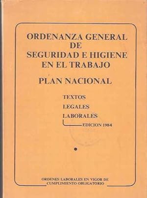 Immagine del venditore per Ordenanza general de seguridad e higiene en el trabajo. Plan nacional venduto da SOSTIENE PEREIRA